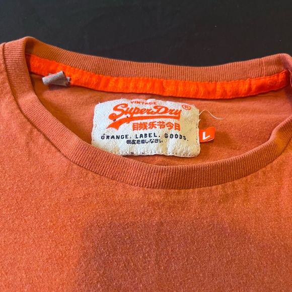 Superdry Orange Logo Tshirt - Picture 2 of 5